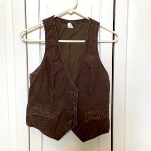 J. Crew Brown Corduroy Vest